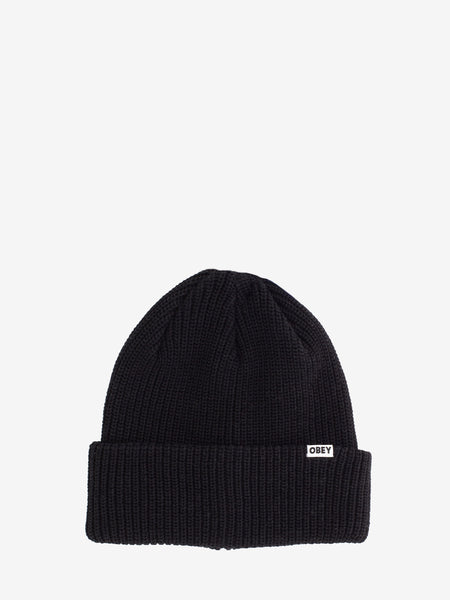 Bold organic beanie black