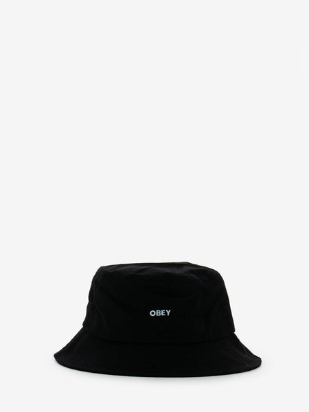 Bucket hat bold twill black