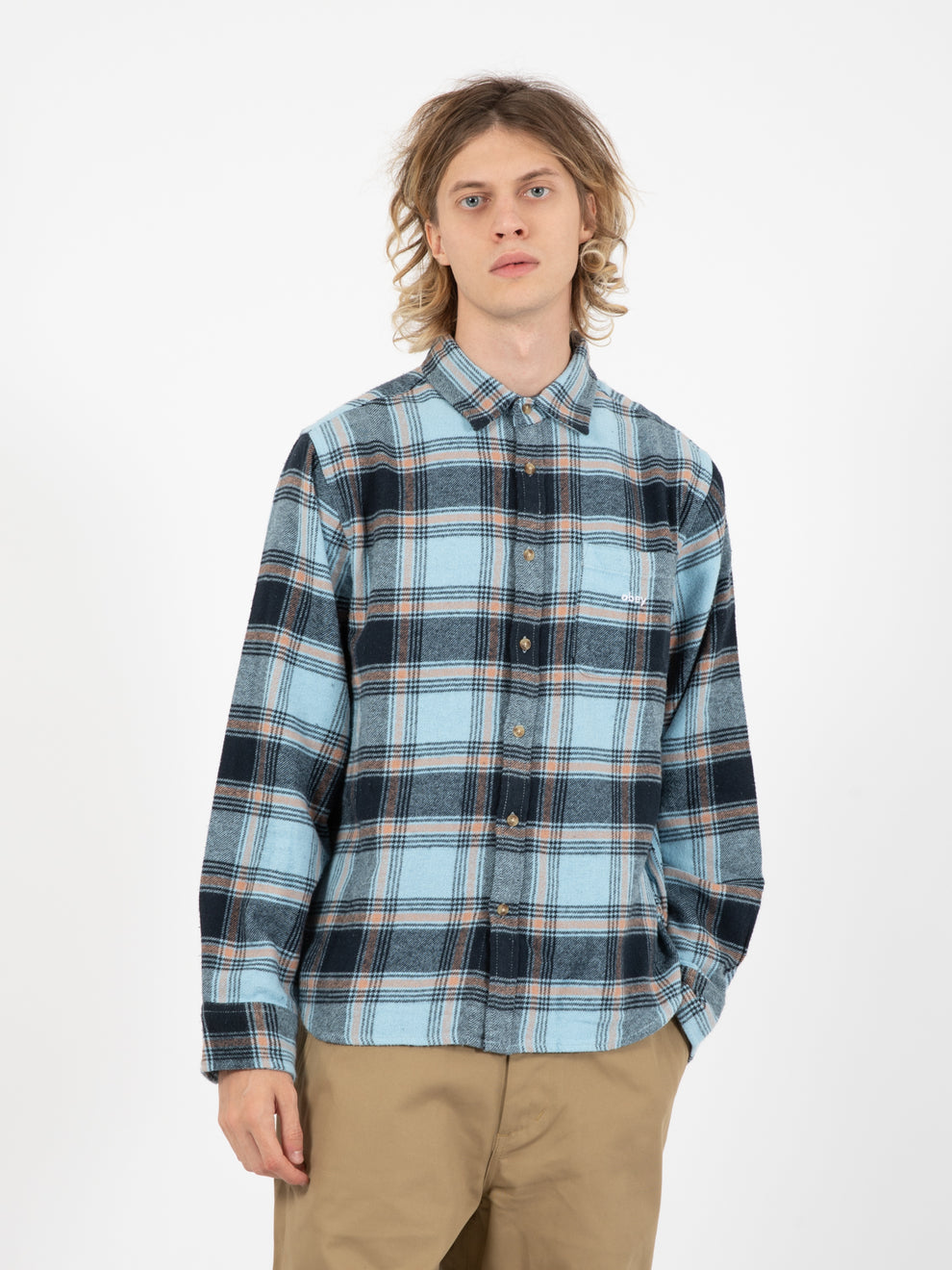Alex woven shirt clear sky multi