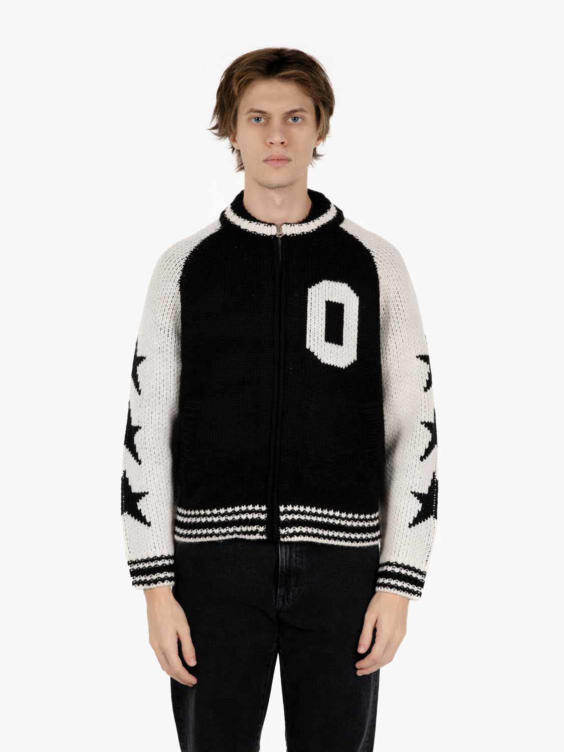 Cowichan black zip cardigan