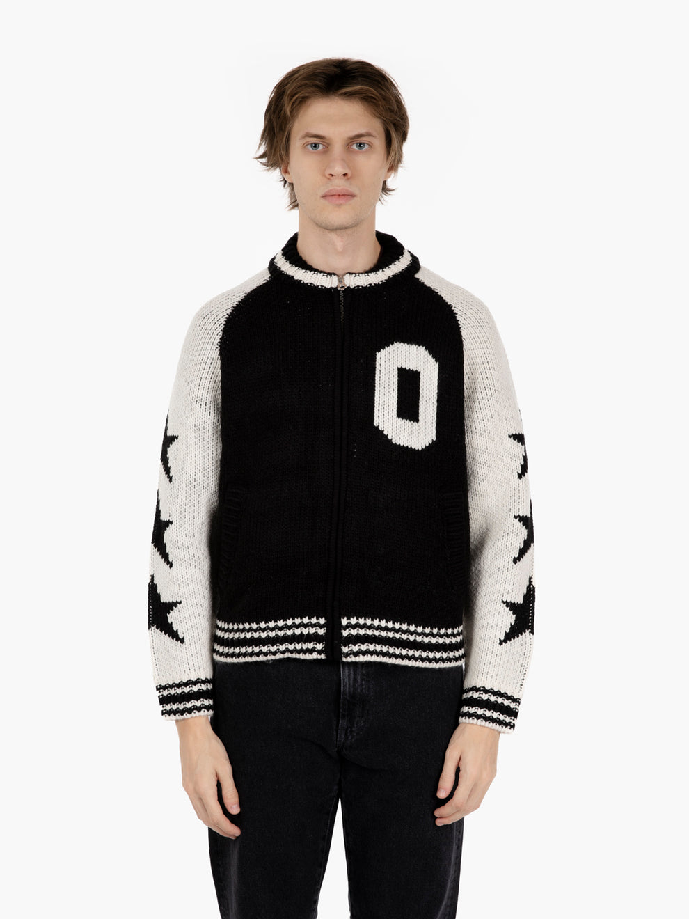 Cowichan black zip cardigan