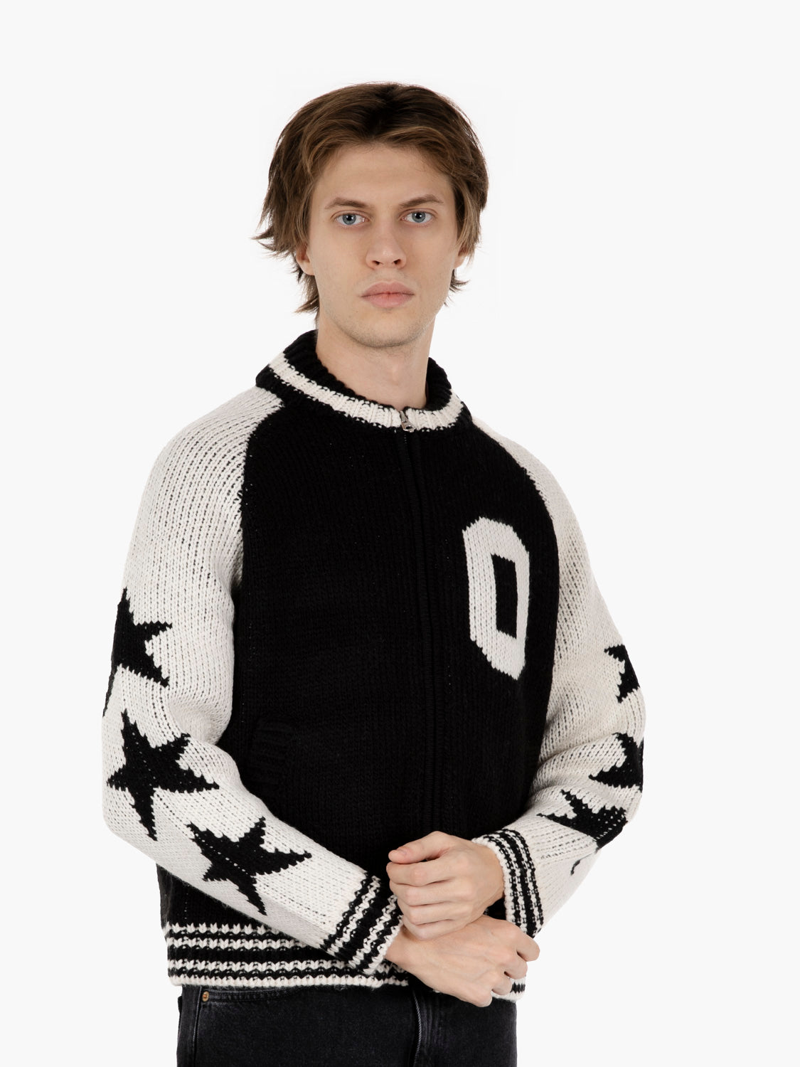 Cowichan black zip cardigan