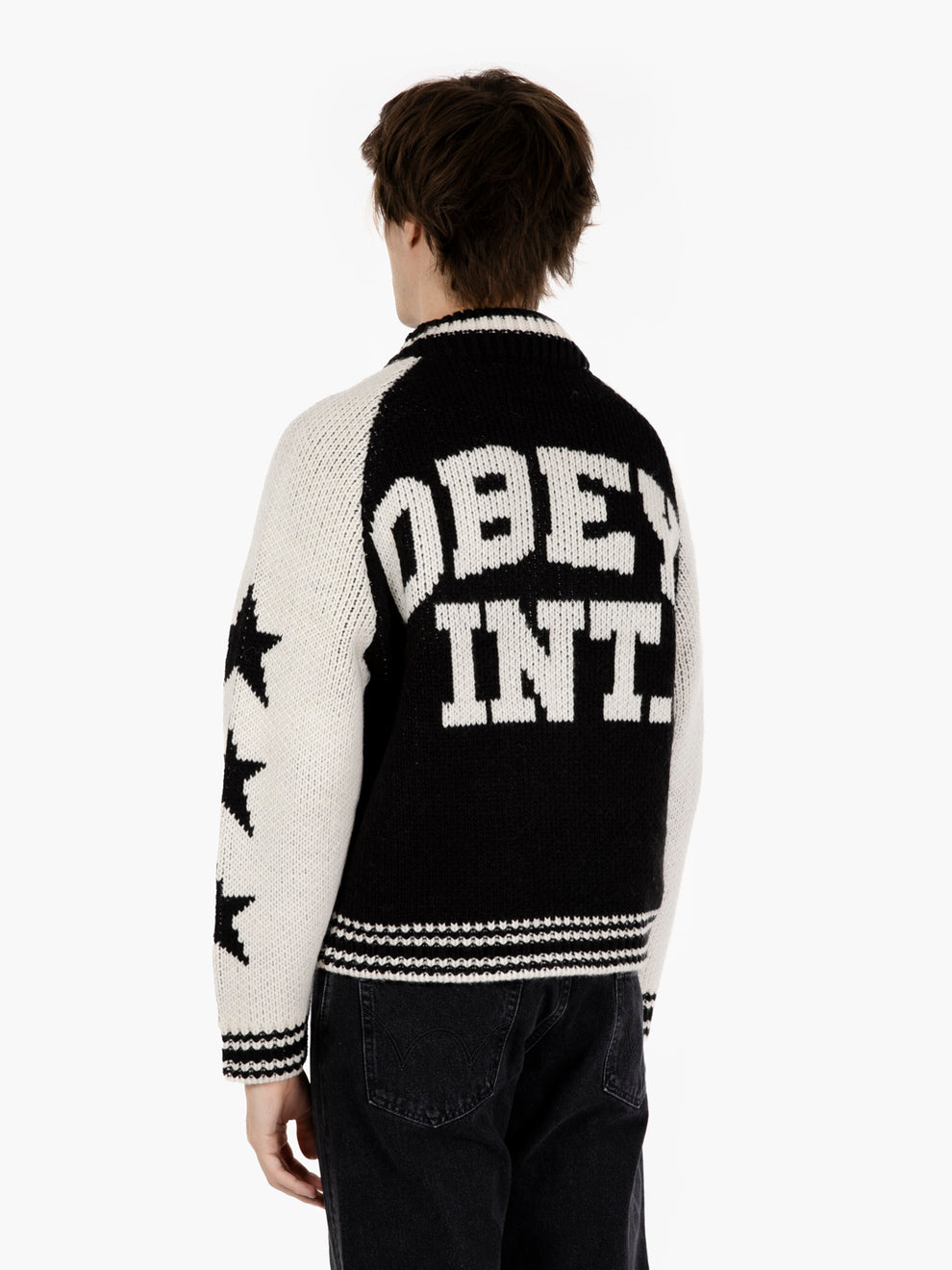 Cowichan black zip cardigan