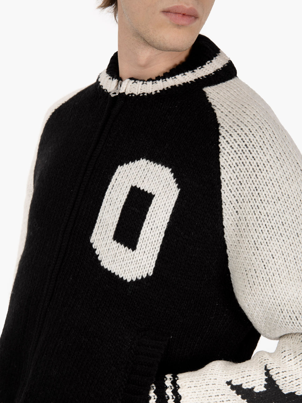 Cowichan black zip cardigan