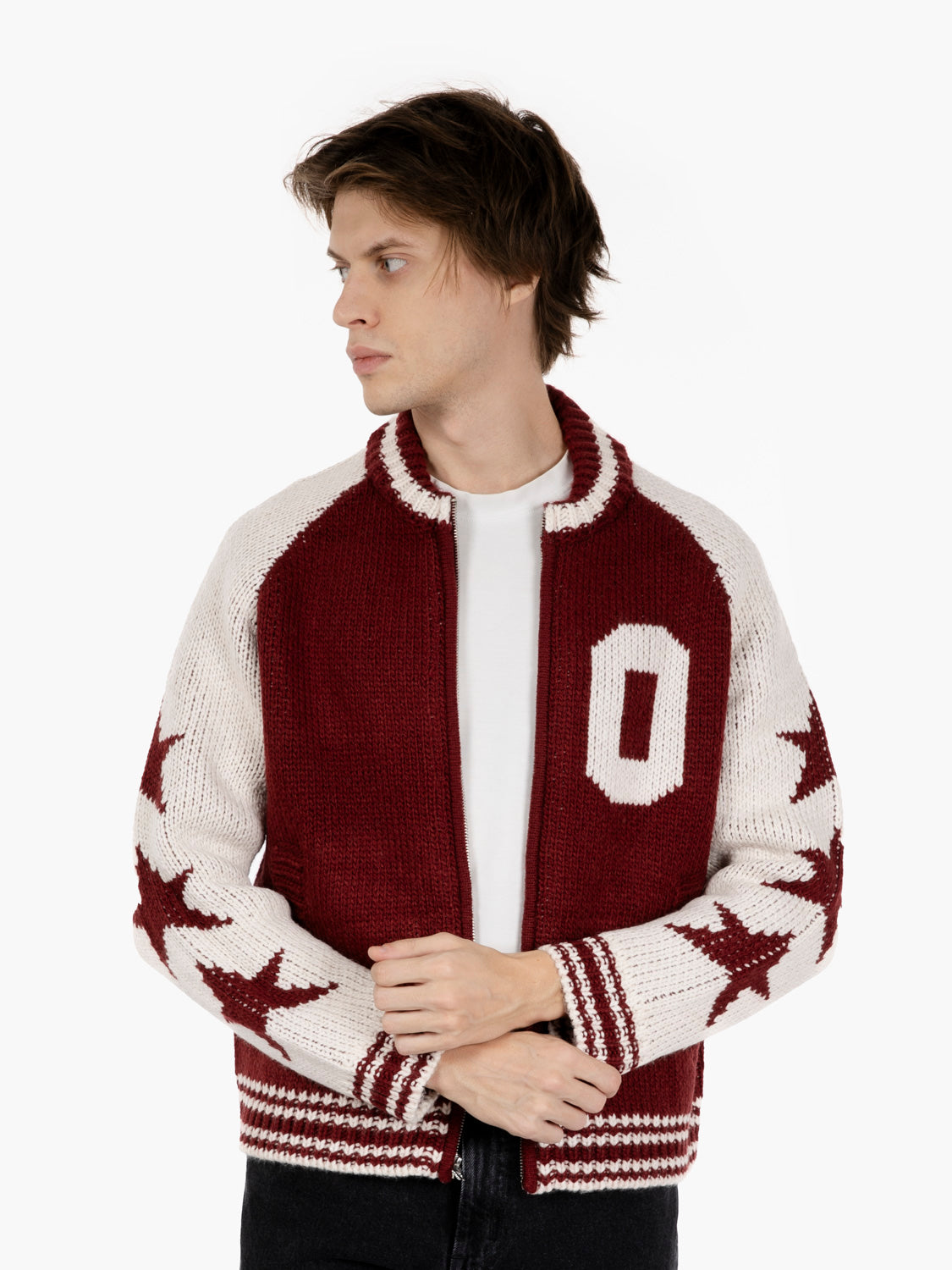 Cowichan tawny port zip cardigan