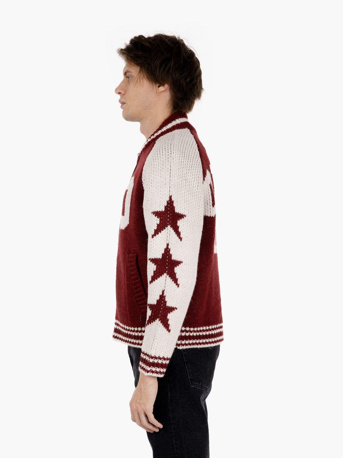 Cowichan tawny port zip cardigan