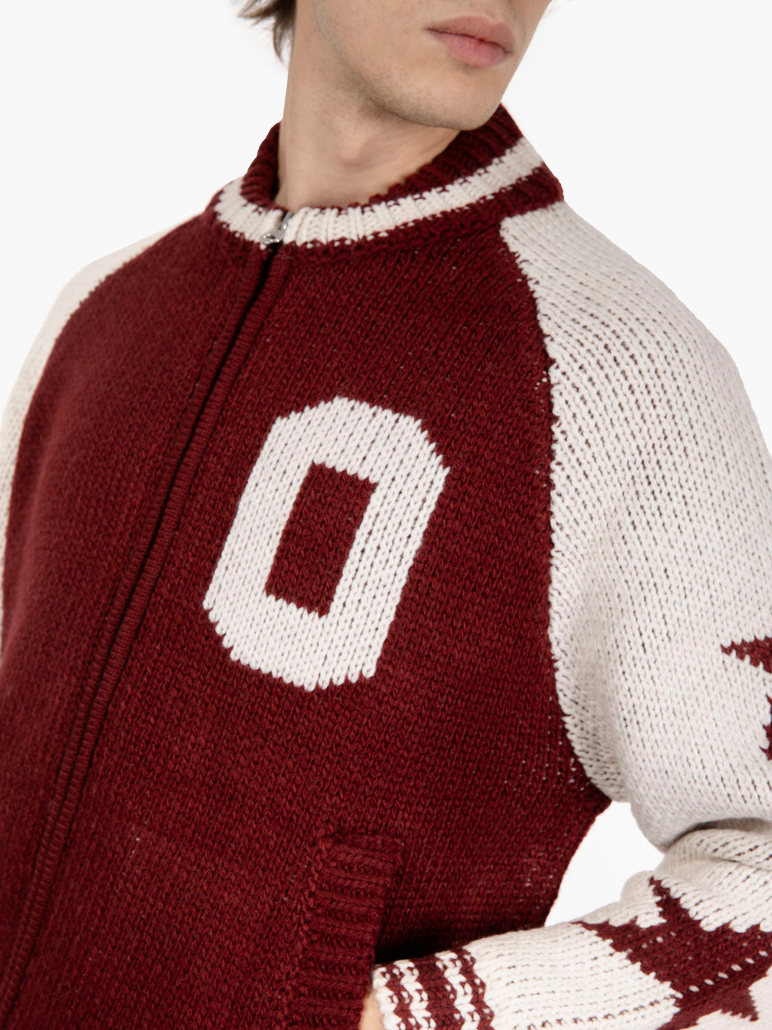 Cowichan tawny port zip cardigan