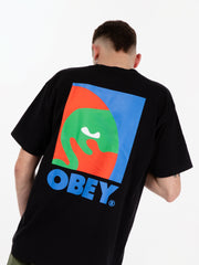 OBEY - Classic box t-shirt Circular Icon jet black