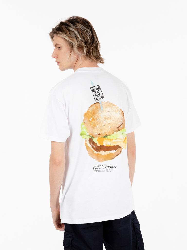 OBEY - Classic t-shirt Visual Food for Your Mind white