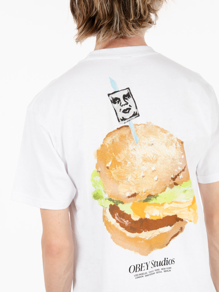 OBEY - Classic t-shirt Visual Food for Your Mind white