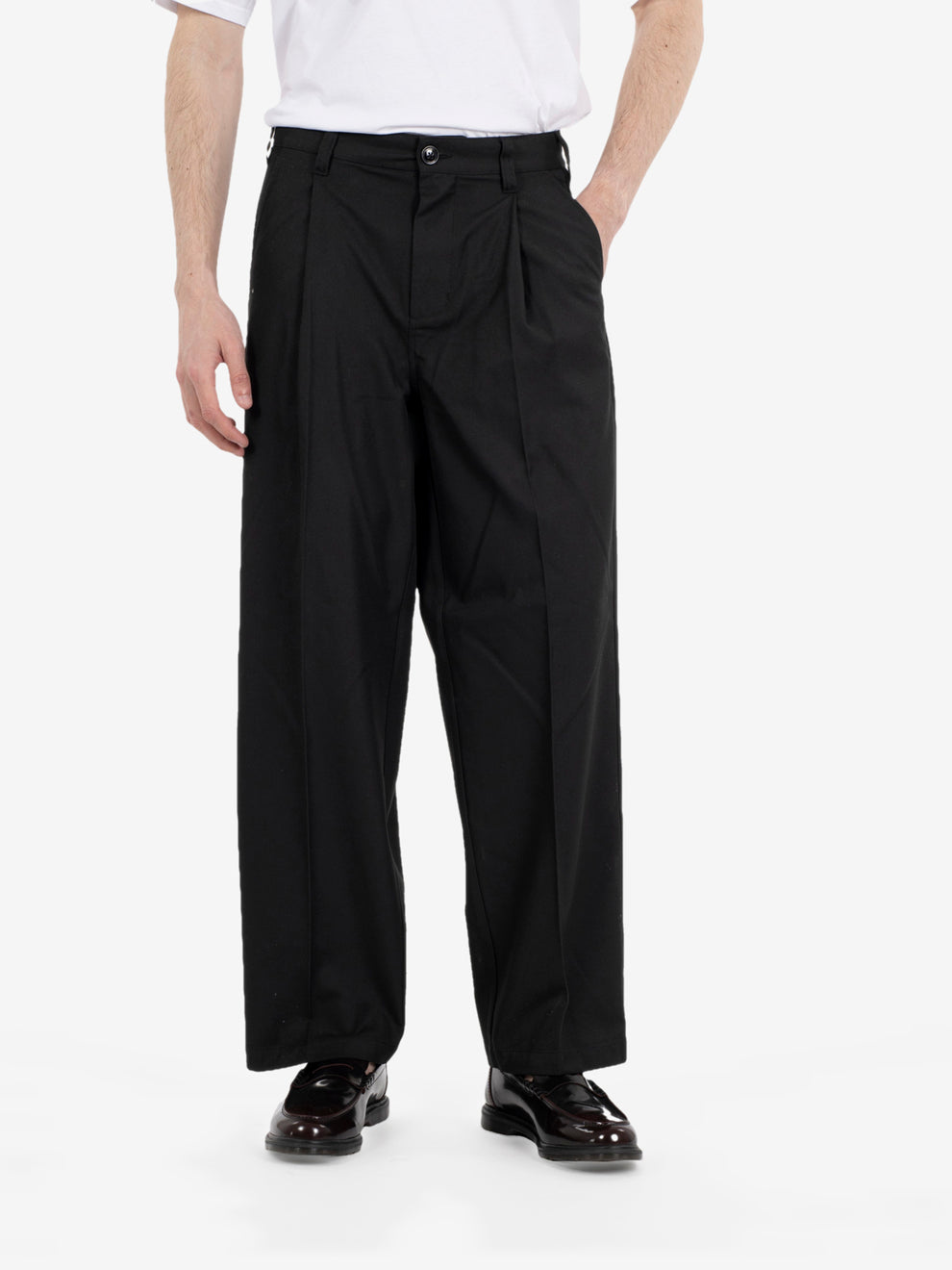 Dean Pleated pant black