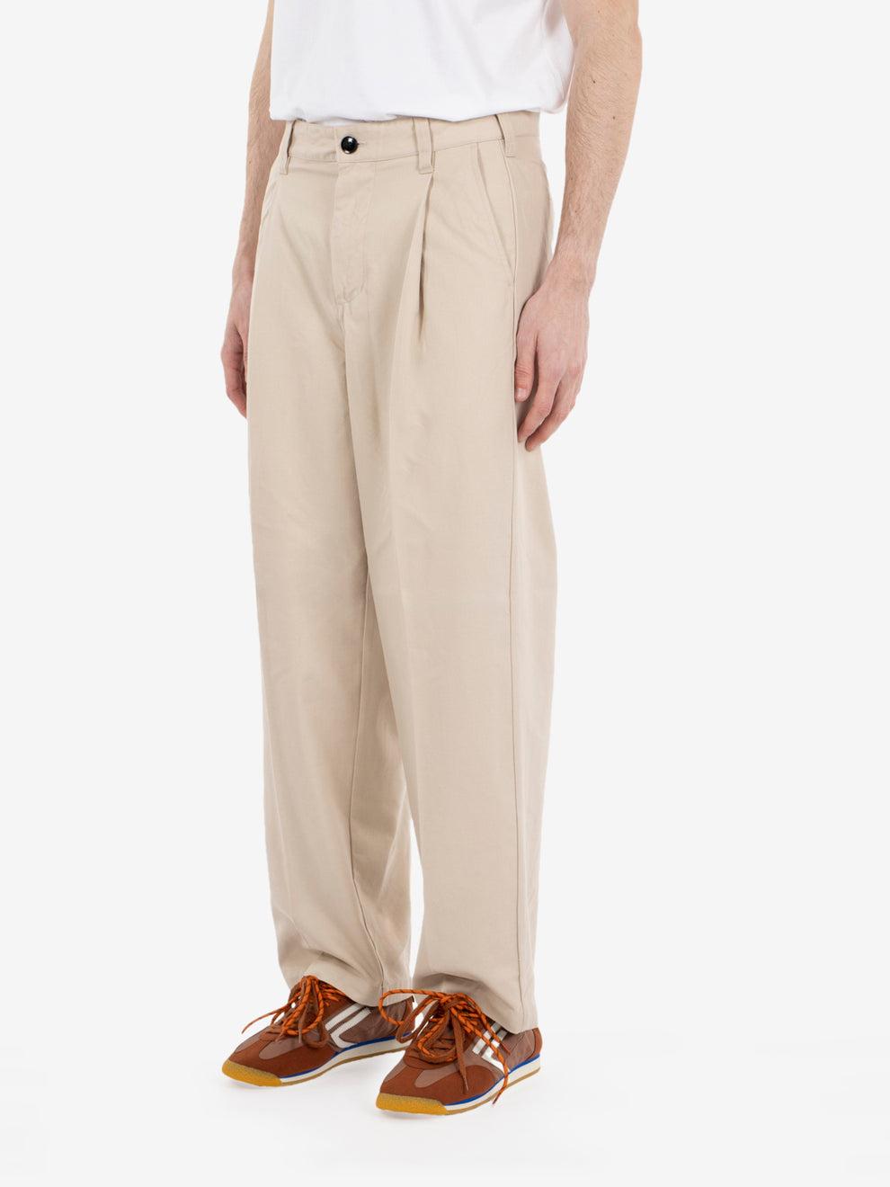 Dean Pleated pant cement