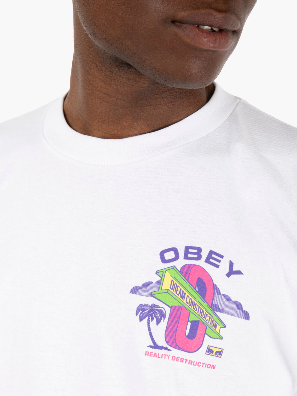 Dream construction tee white
