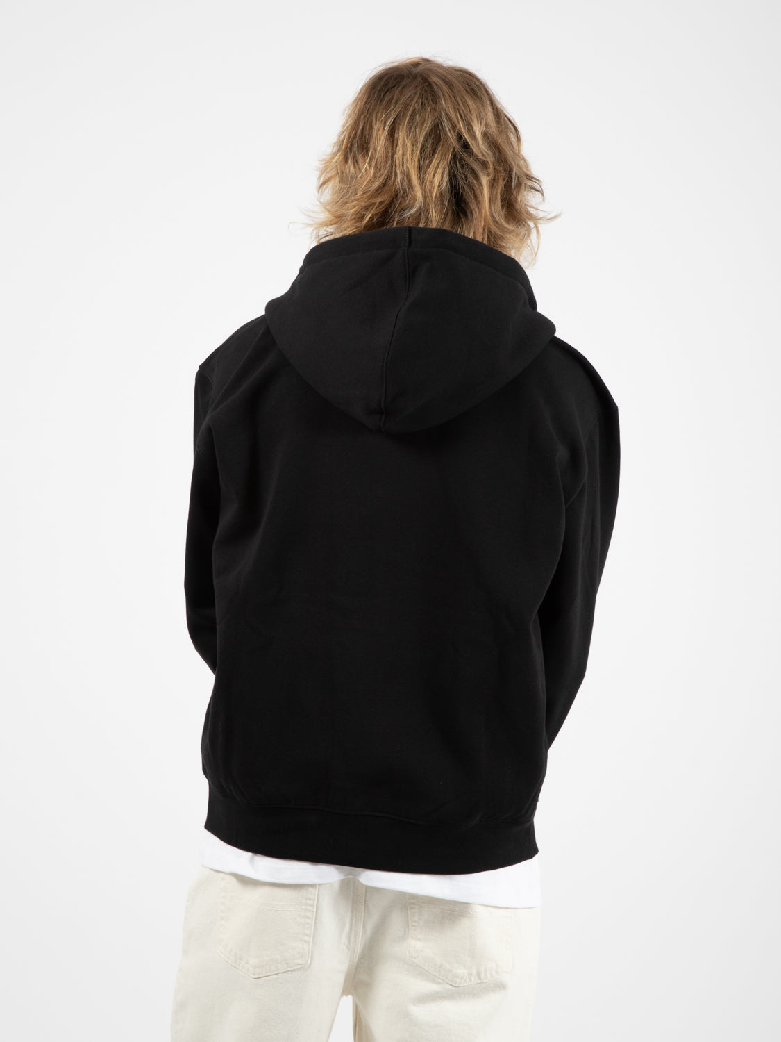 Established works eye zip hood black