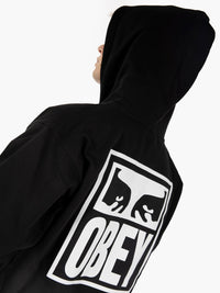 Eyes Icon Hood Fleece black