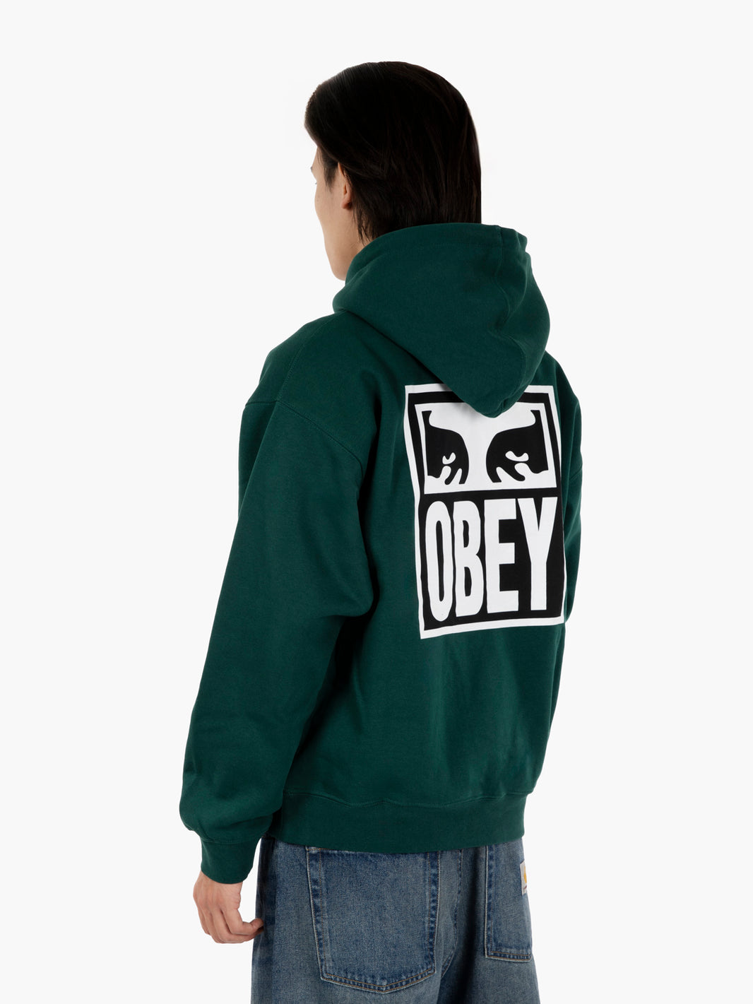Eyes Icon Hood Fleece botanical garden