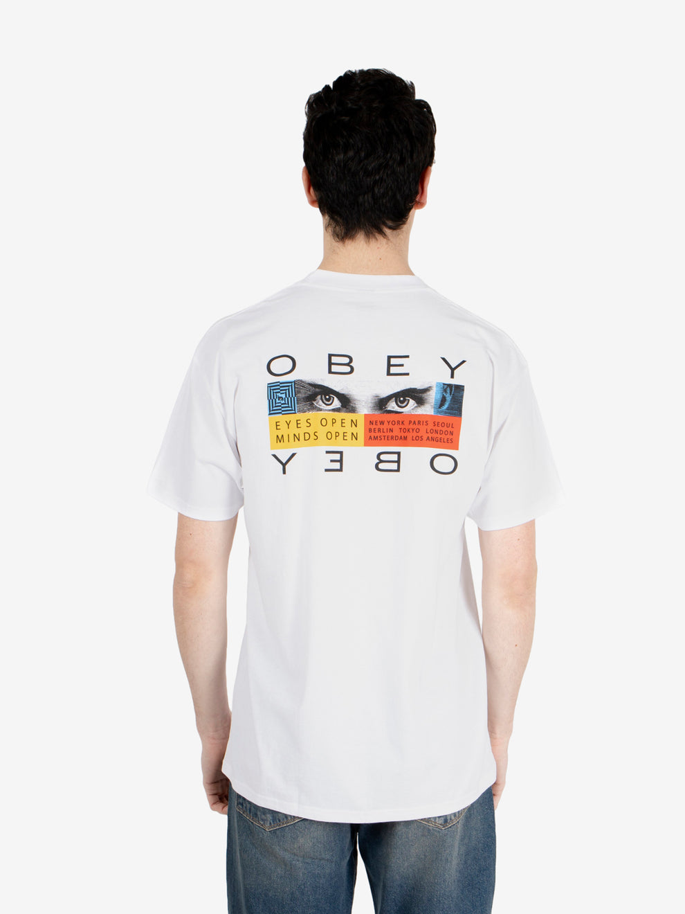 Eyes Open tee white