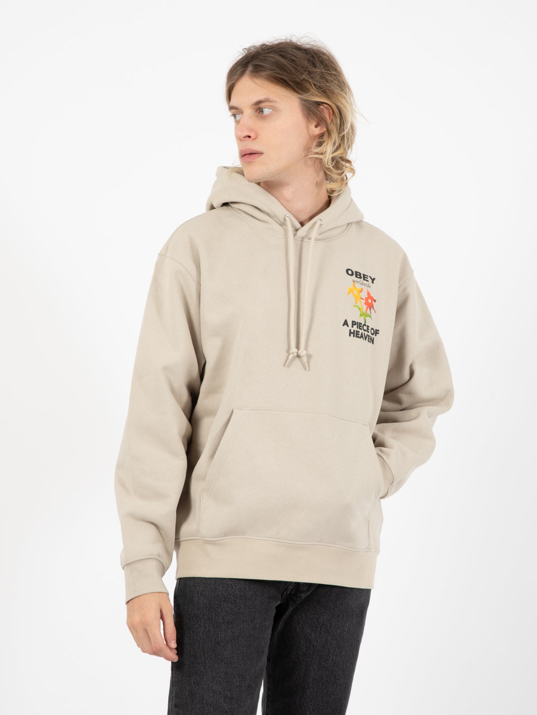 Felpa A Piece OF Heaver premium hooded fleece silver grey