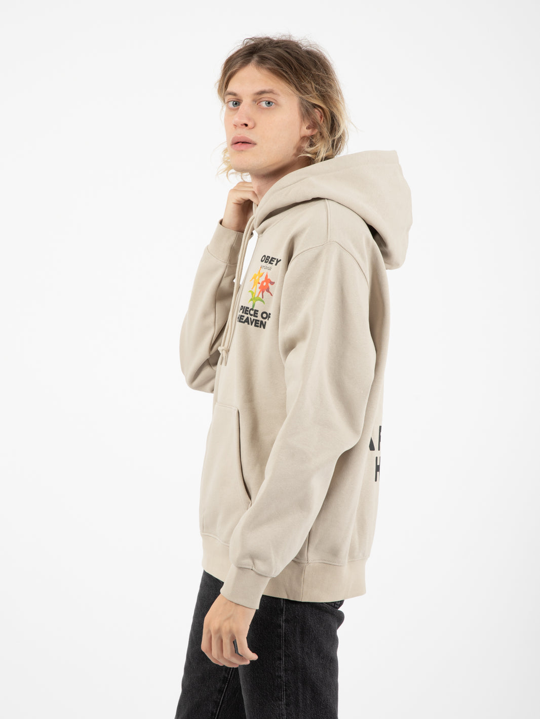 Felpa A Piece OF Heaver premium hooded fleece silver grey