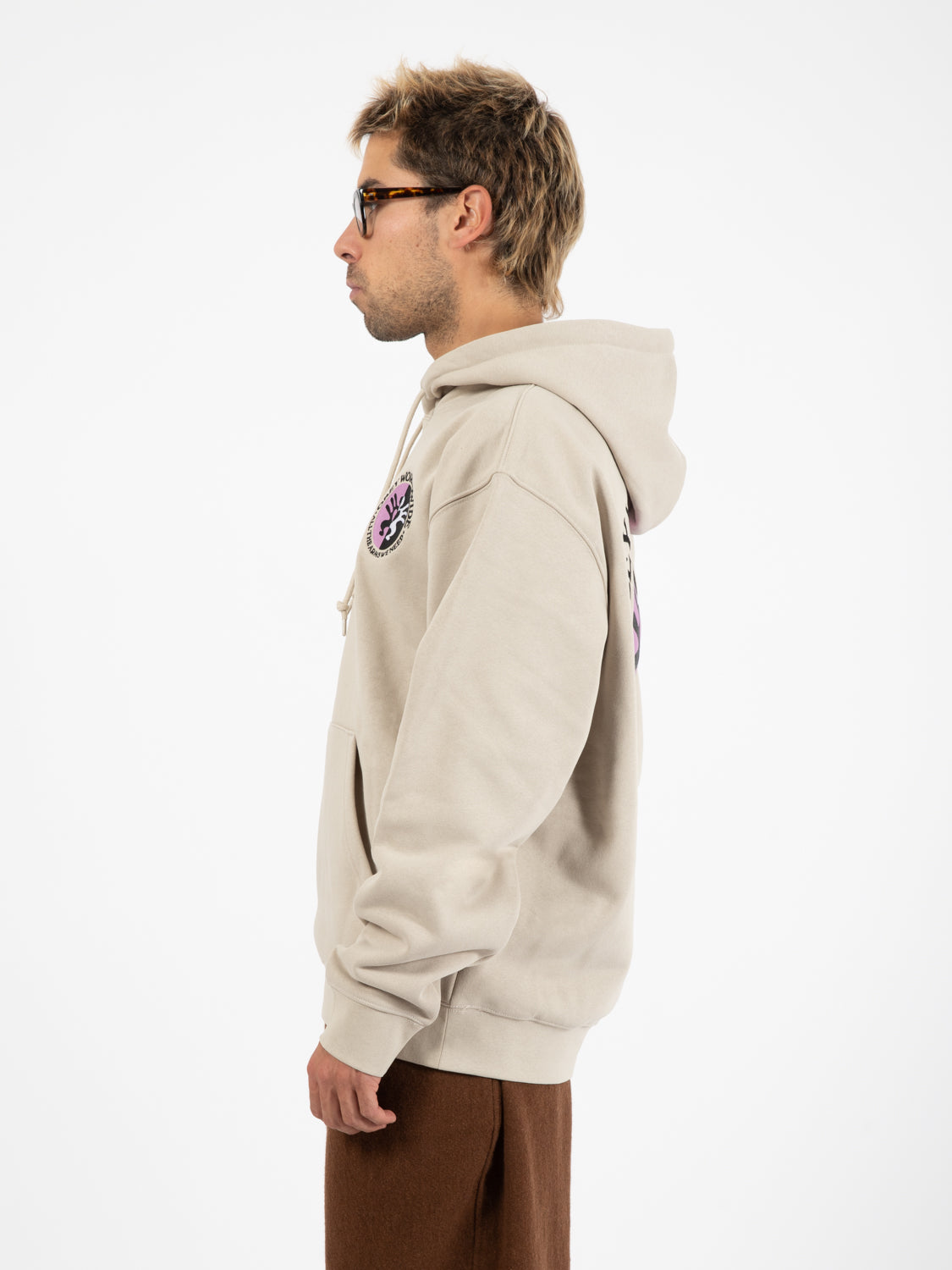 Felpa All Arms Hood Box Fit premium silver grey