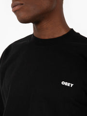 OBEY - Felpa bold crew fleece black