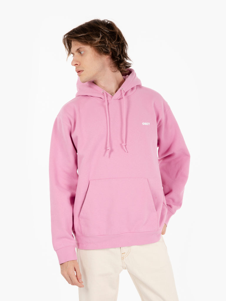 OBEY - Felpa Bold hood fleece moonlite mauve