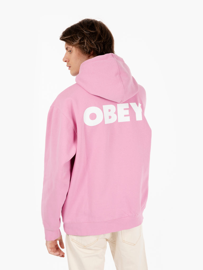 OBEY - Felpa Bold hood fleece moonlite mauve