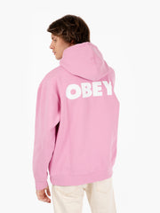 OBEY - Felpa Bold hood fleece moonlite mauve