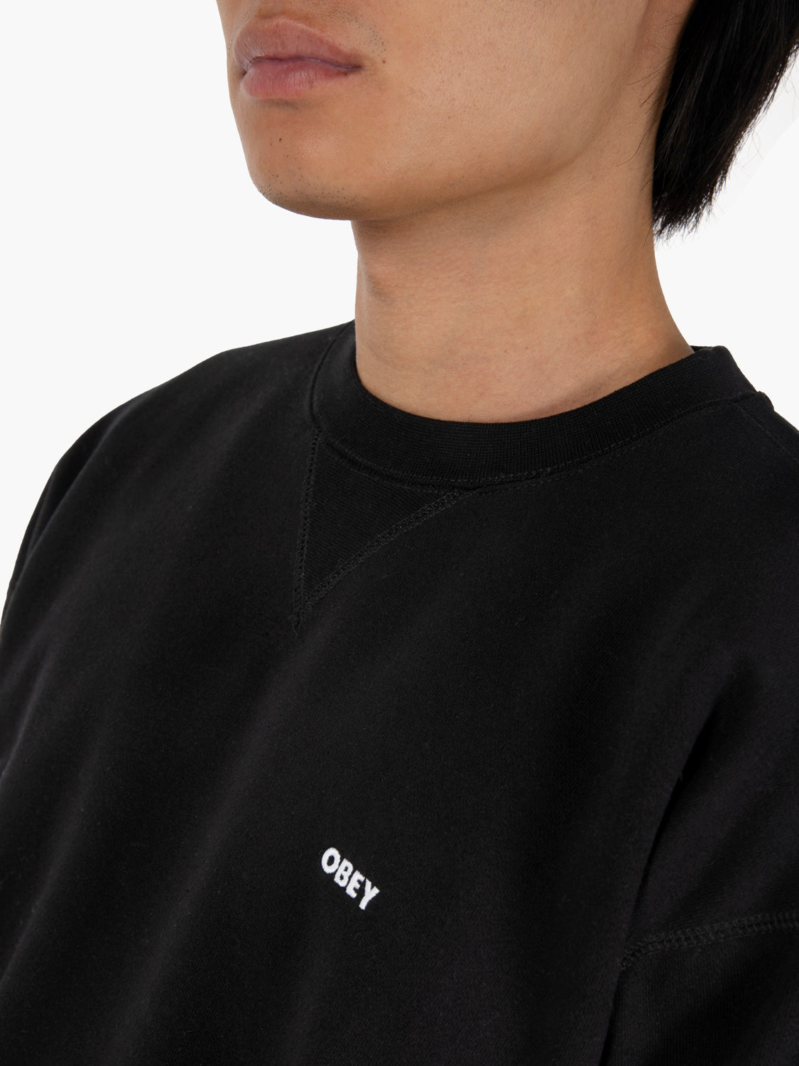 Felpa estabilished works bold crew black
