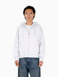 Felpa estabilished works bold zip ash grey
