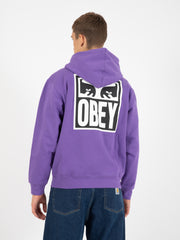 OBEY - Felpa Eyes Icon Hood Fleece passion flowers