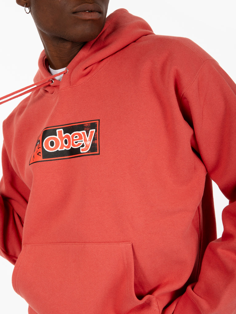 OBEY - Felpa Half icon mineral red