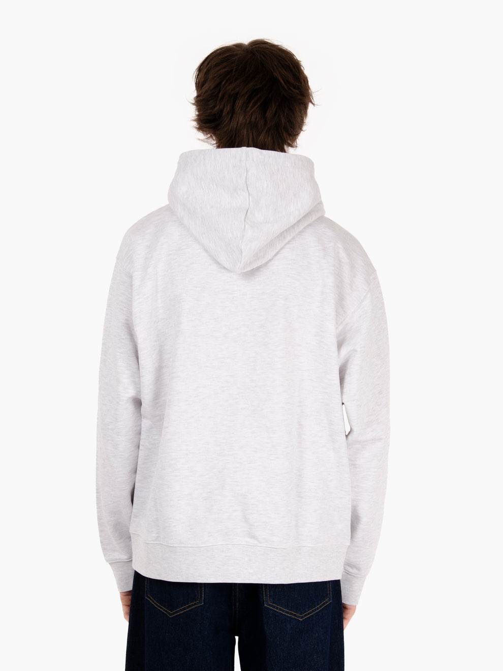 Felpa hooded Osaka photo fleece grey