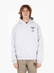 OBEY - Felpa hoodie Posse Extra heavy ash grey