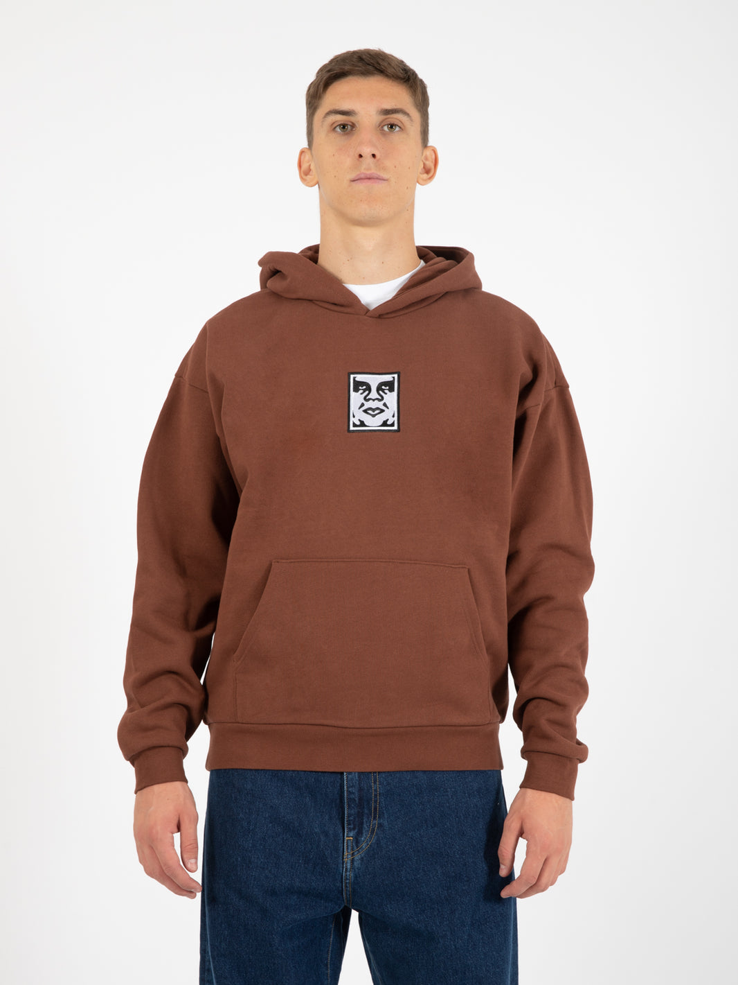 Felpa Icon Extra Heavy Hood Sepia