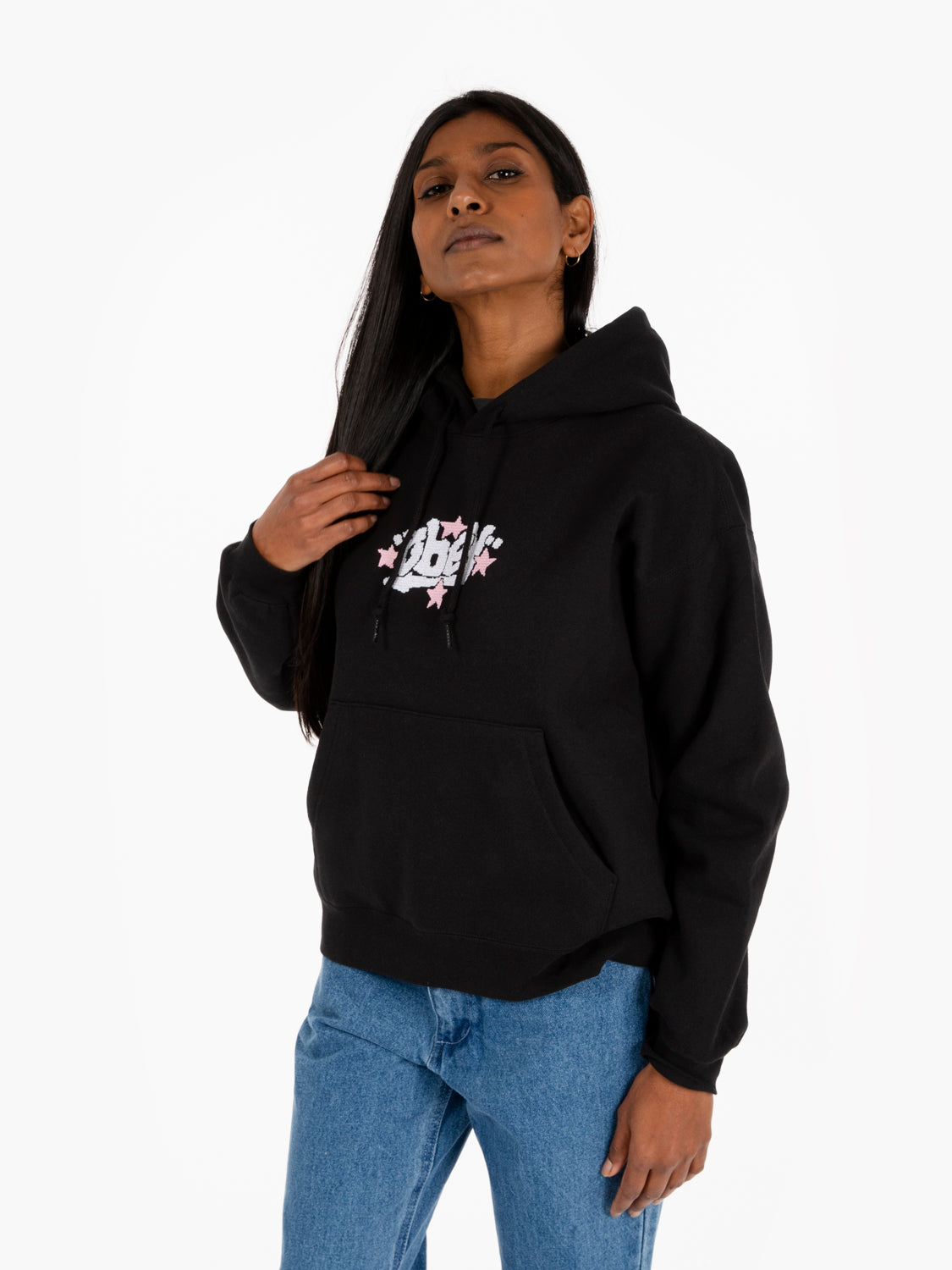 Felpa Stars Hood digital black