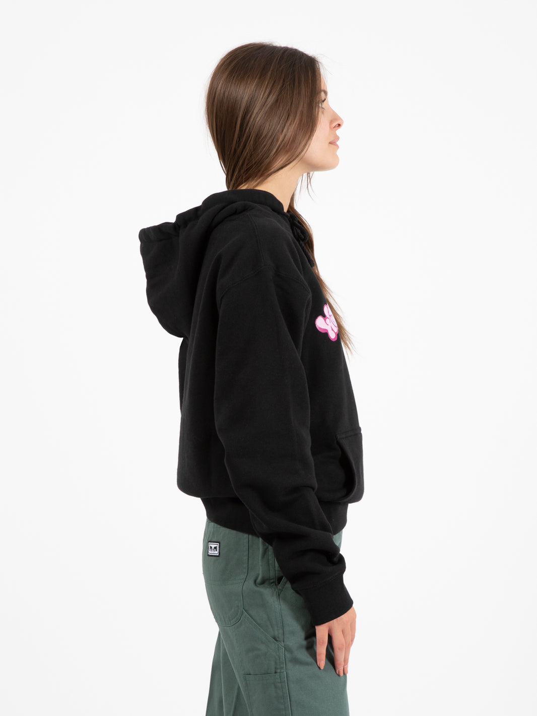 Felpa Worldwide Butterfly 2 basic hooded fleece black