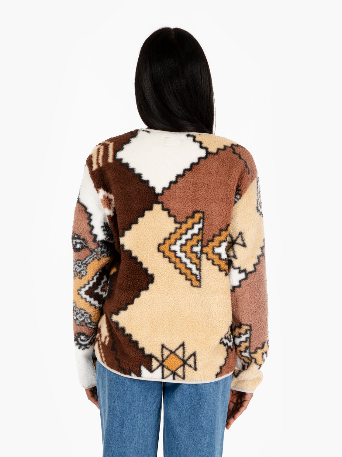 Giacca in pile Ornate Liner brown