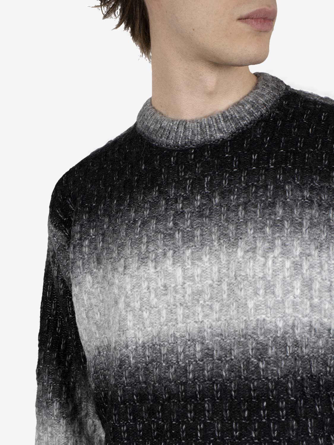 Haze gradient sweater black multi