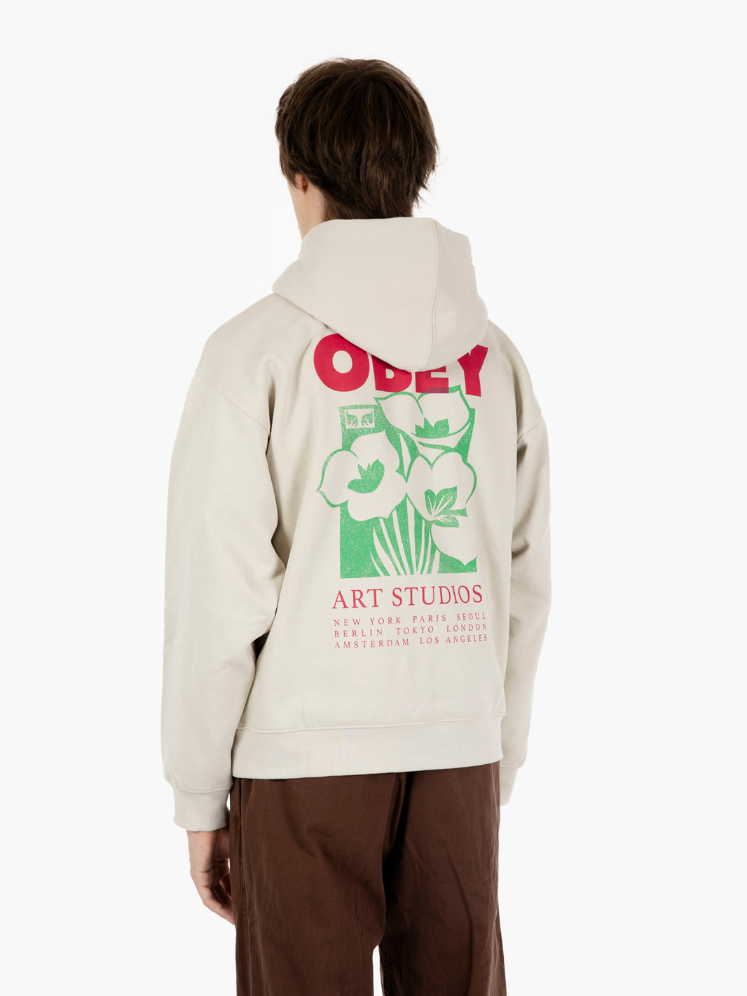 Hoody Art Studio Flowers Fleece moonstruck