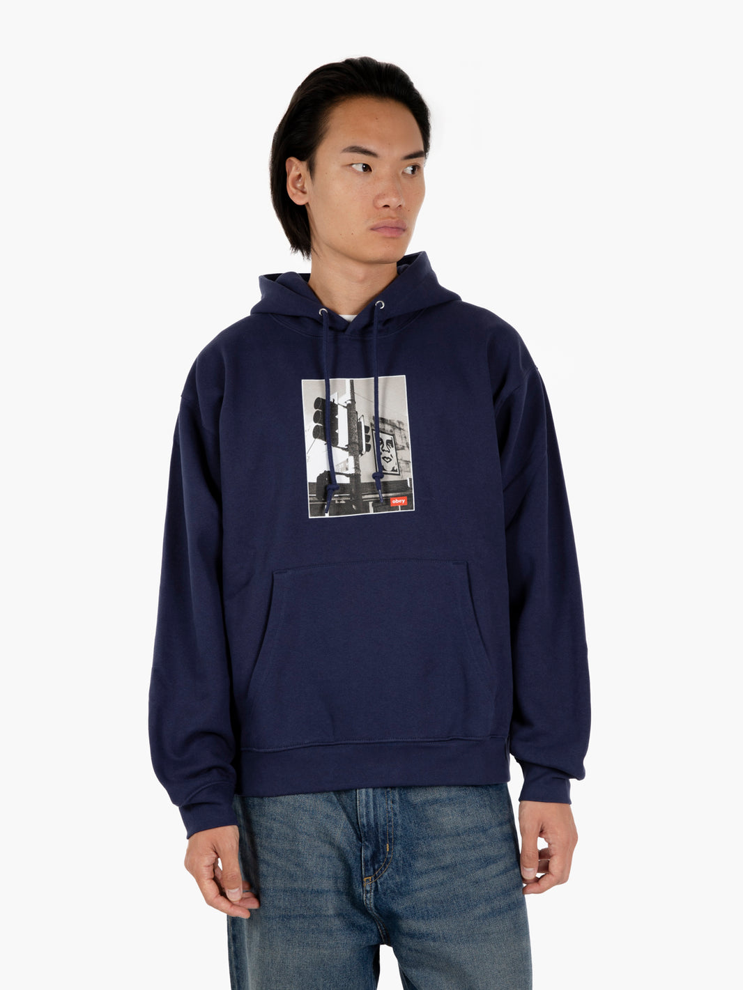 Hoody Los Angeles Photo Fleece Academy navy