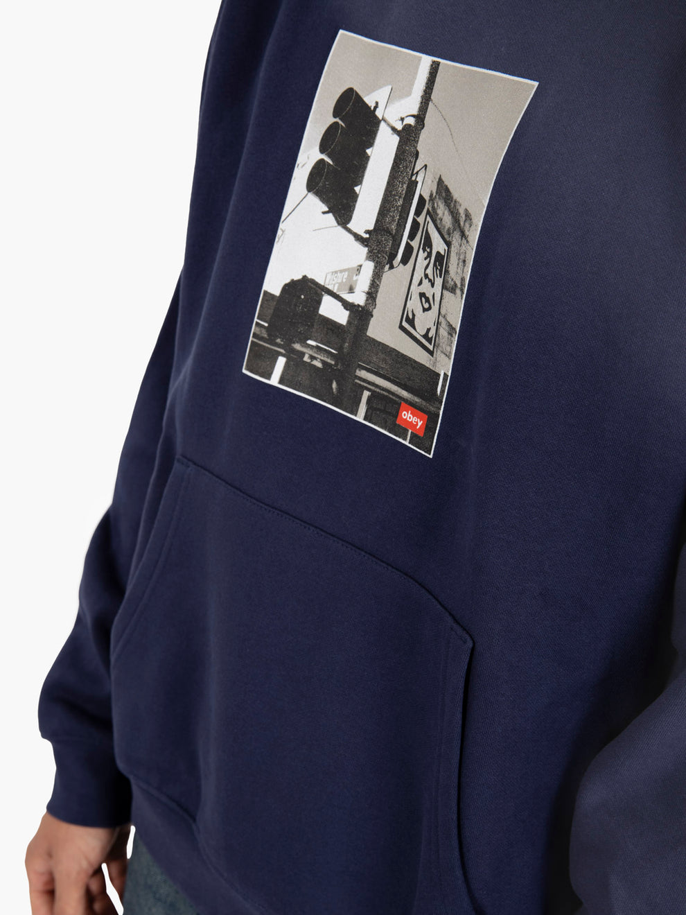 Hoody Los Angeles Photo Fleece Academy navy