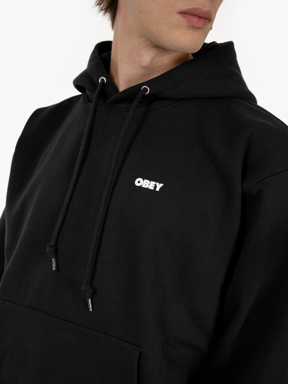 Hoody quarter icon fleece black