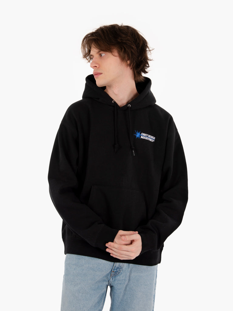 OBEY - Industries hoodie fleece black