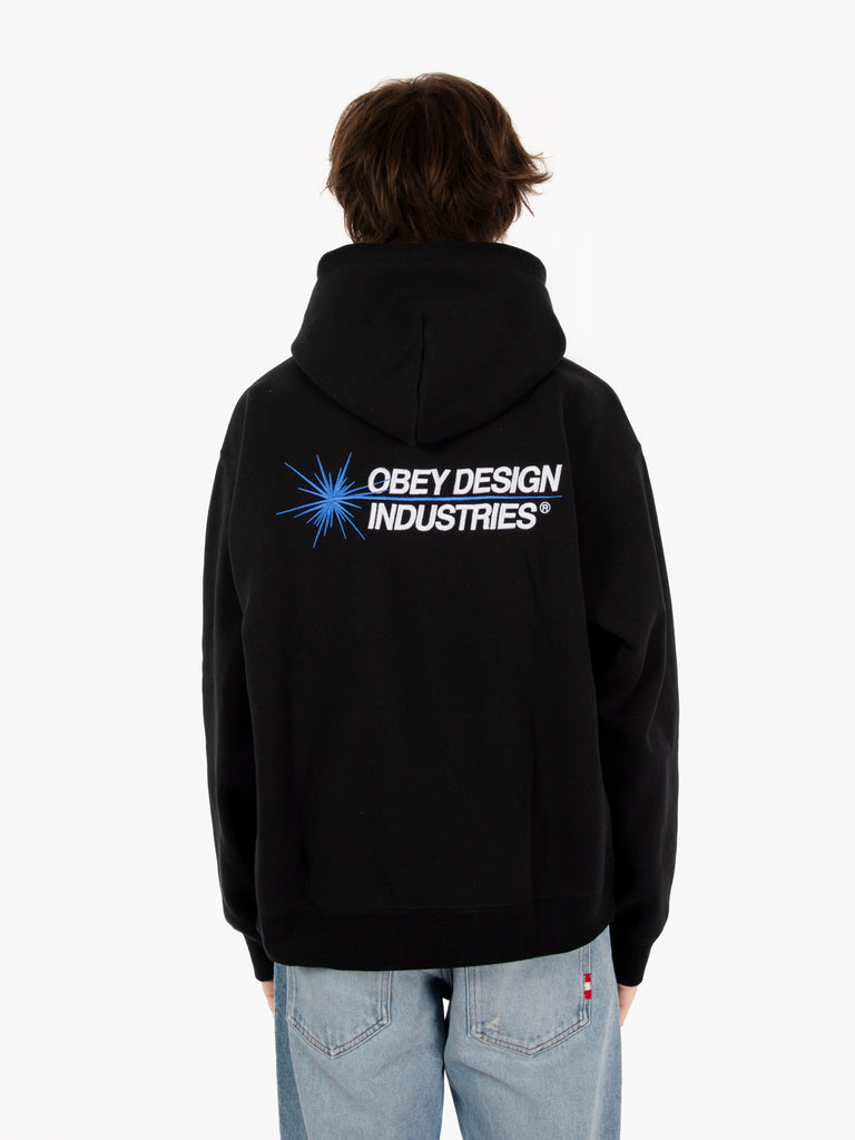 OBEY - Industries hoodie fleece black