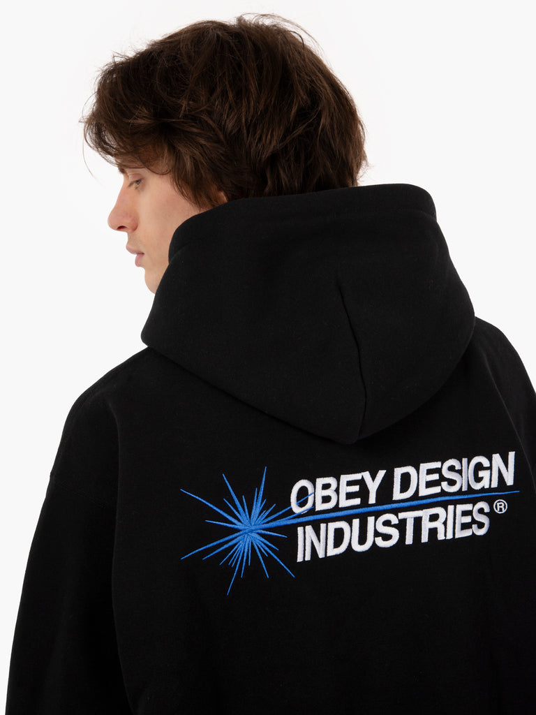 OBEY - Industries hoodie fleece black