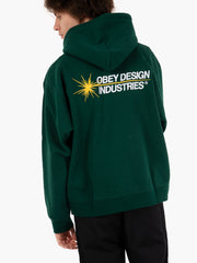 OBEY - Industries hoodie fleece rain forest