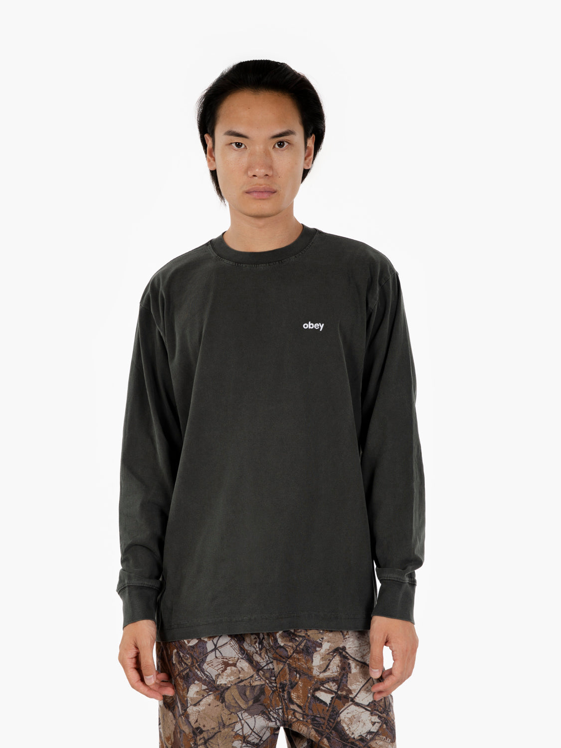 L/S lowercase pigment tee pirate black