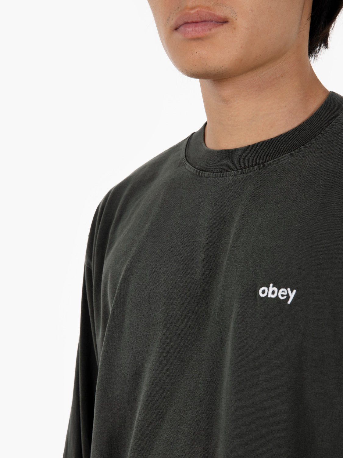 L/S lowercase pigment tee pirate black