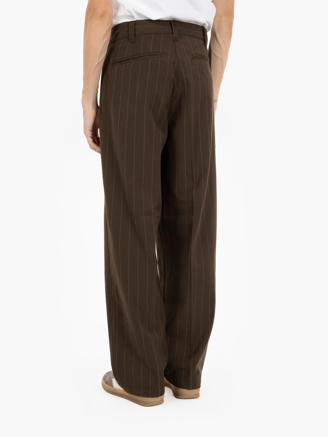 Leisure Dean Stripe Pleated pant wren